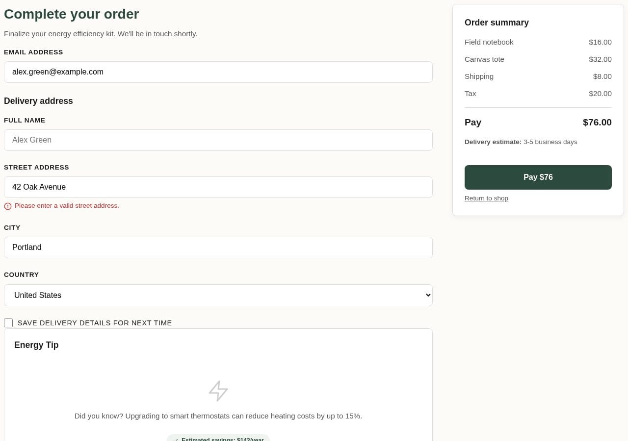 Rill checkout, before training, desktop