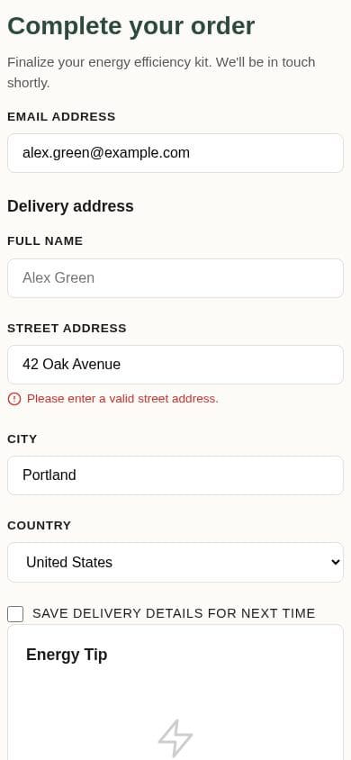 Rill checkout, before training, mobile